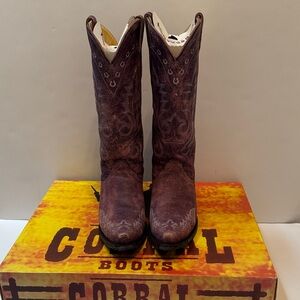 Corral Purple Cowboy Boots size 8.5